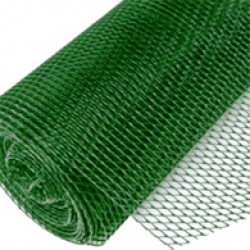 Malla Plástica Romboidal Verde